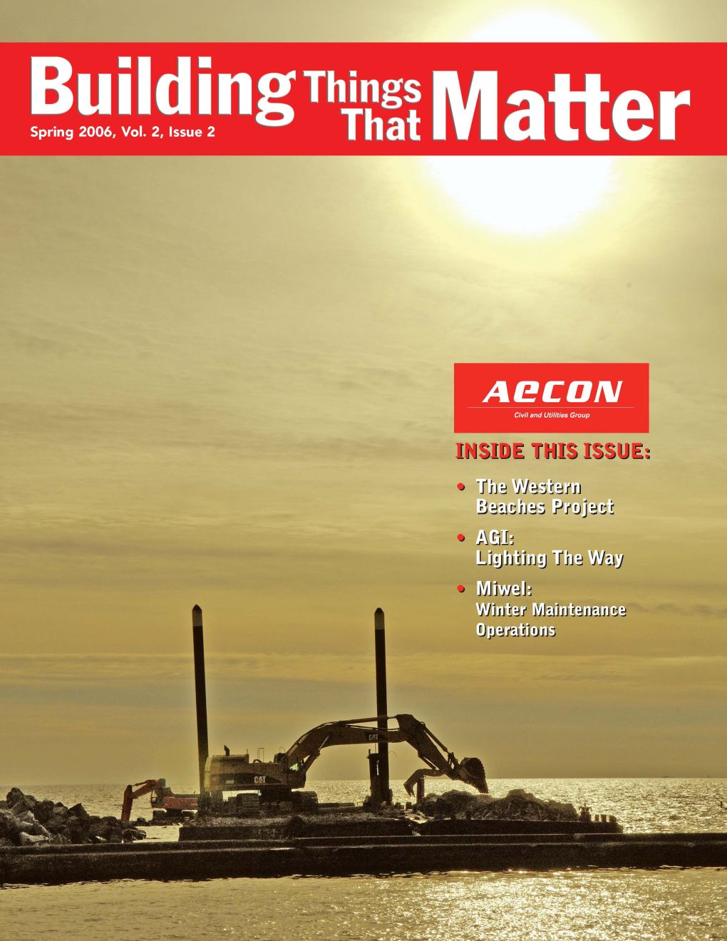 Building Things That Matter magazine cover, 2006