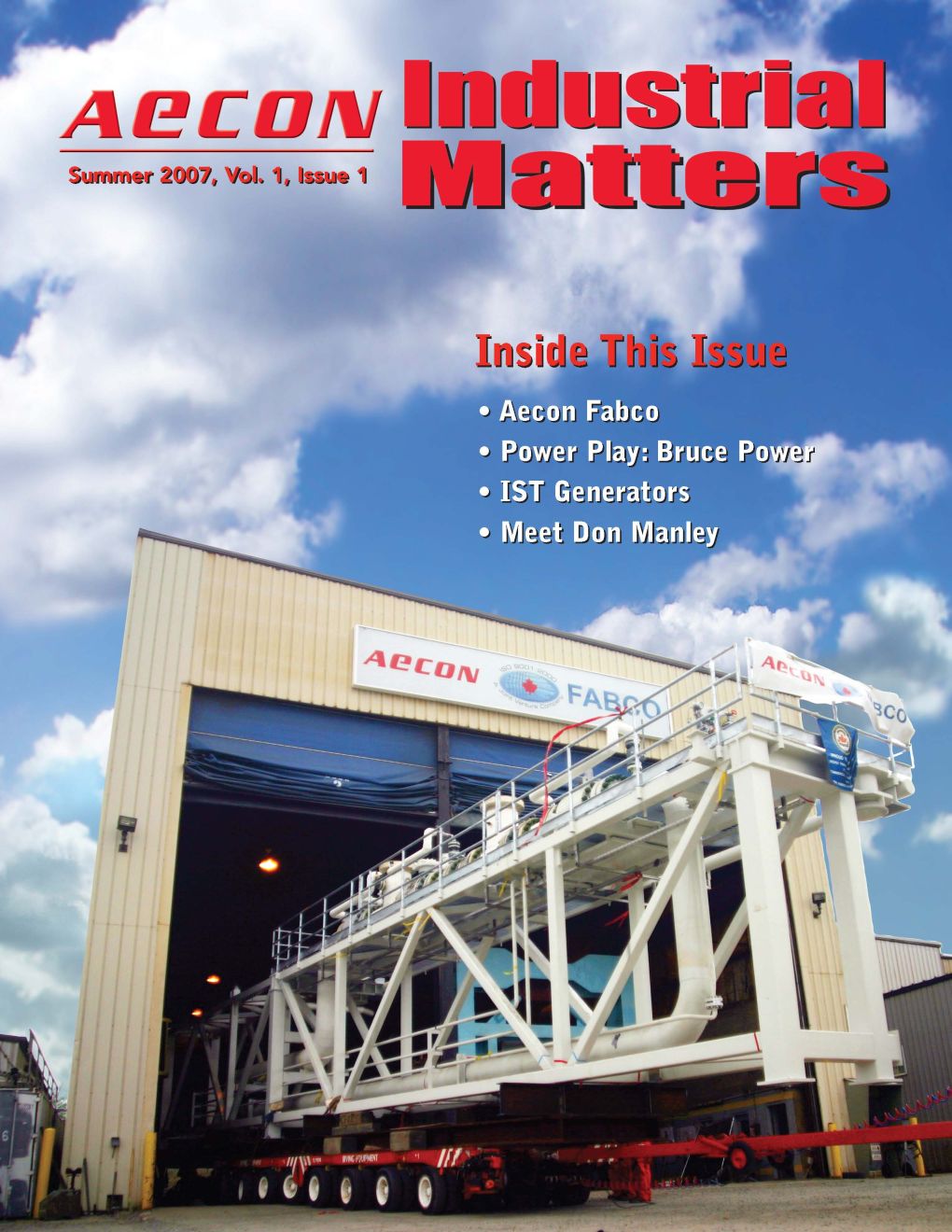 Industrial Matters magazine cover, Summer 2007